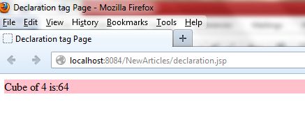 output of declares method